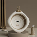 Cada Pliabila pentru Baie pentru Copii, Vivimall, Cadita pentru Bebelusi, Model Romb pentru Fata Koala, Maro, 30x30x3.5 cm, 4L - vivimall.ro