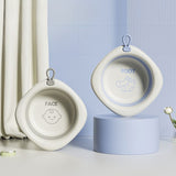 Cada Pliabila pentru Baie pentru Copii, Vivimall, Cadita pentru Bebelusi, Model Romb pentru Picioare, Mov, 31.5x31.5x3.5 cm, 3L - vivimall.ro