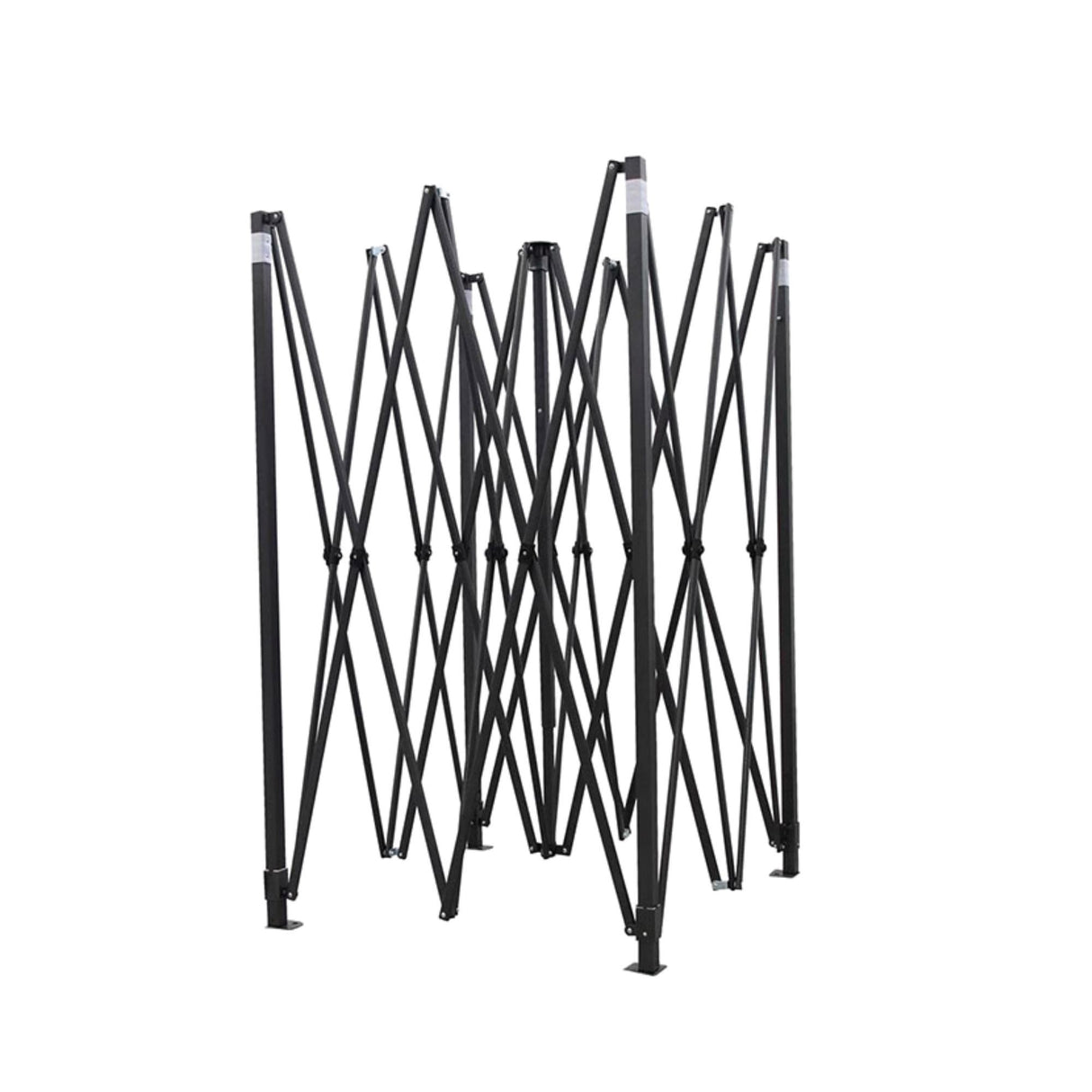 Detaliu îmbinare cadru metalic pliabil Flippy pavilion 3x3 m, structură din metal rezistent