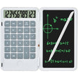 Calculator de Mana Reincarcabil cu Tabla de Scris, Vivimall, Calculator Portabil, Ecran LCD, Afisaj cu 12 Cifre, Ecran de 15 cm, Culoare Alb - vivimall.ro