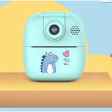 Camera Instantanee Pentru Copii, Camera Frontala + Selfie, Cu Functie De Printare, Cablu Usb-C, Bluetooth, Compatibil Ios/Android, Imprimare App - vivimall.ro