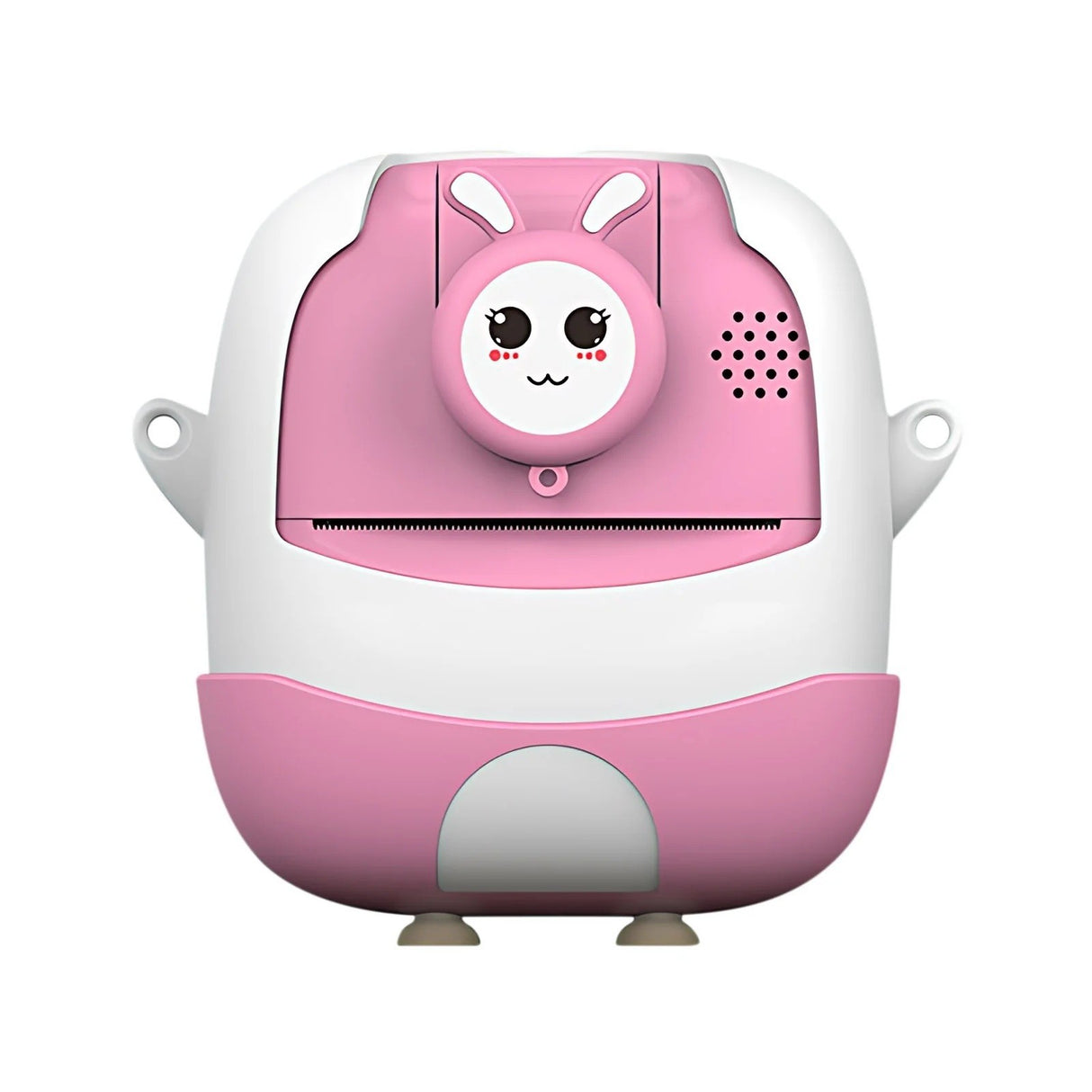 Camera Instantanee pentru Copii, Vivimall, cu Functie de Printare, Cablu USB-C, Bluetooth, Compatibil iOS/Android, Camera Frontala + Selfie, Model Iepure, Snur Inclus, Roz - vivimall.ro