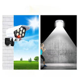 Camera De Supraveghere Falsa, Incarcare Solara, 77 Led-Uri, Senzor De Miscare - vivimall.ro