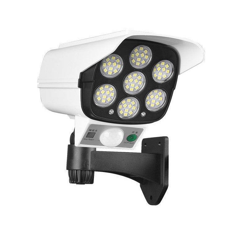 Camera De Supraveghere Falsa, Incarcare Solara, 77 Led-Uri, Senzor De Miscare - vivimall.ro
