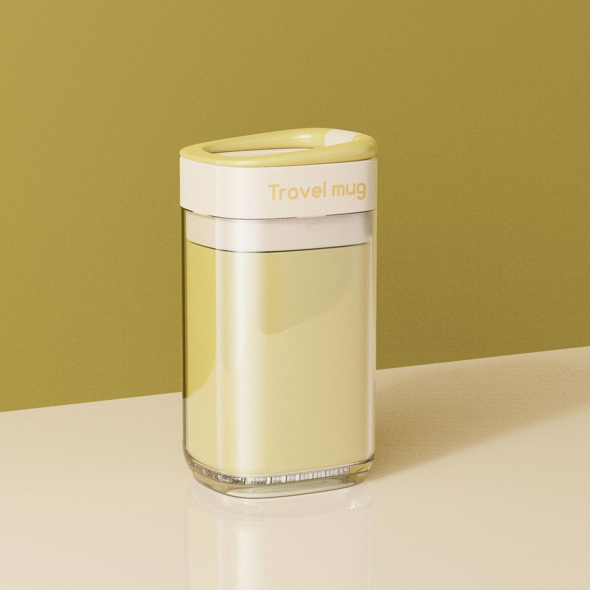 Cana Multifunctionala pentru Voiaj, Vivimall, cu Functii de Depozitare si Suport Articole Igiena Dentara, 13 x 6.8 x 6 cm, Galben - vivimall.ro