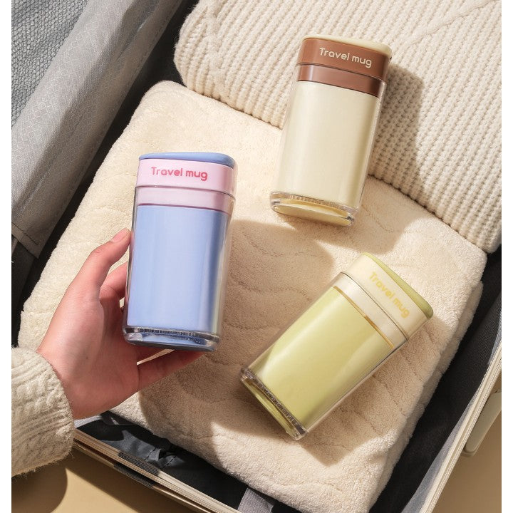 Cana Multifunctionala pentru Voiaj, Vivimall, cu Functii de Depozitare si Suport Articole Igiena Dentara, 13 x 6.8 x 6 cm, Roz Mov - vivimall.ro