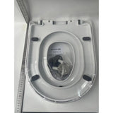 Capac de Toaleta cu Reductie 2 in 1, Vivimall, pentru Copii si Adulti, Coborare Lenta si Silentioasa, Instalare Usoara, din PP5 , in Forma de U, Alb - vivimall.ro