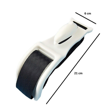 Deviator Centura de Siguranta, Vivimall, pentru Burtica Gravidelor, Universal, Ajustabil, 21x6 cm, Model Delfin Alb - vivimall.ro