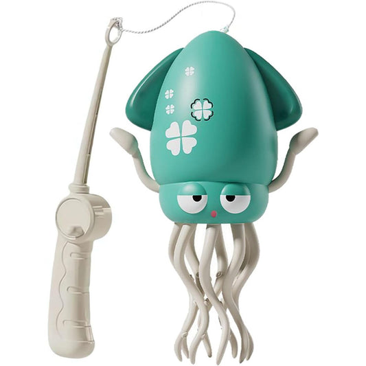 Caracatita Dansatoare, Vivimall, +3 Ani, 3 Moduri, din ABS, Incarcare USB, cu Undita Inclusa, 12.6 x 7.6 x 20.7 cm, Verde - vivimall.ro