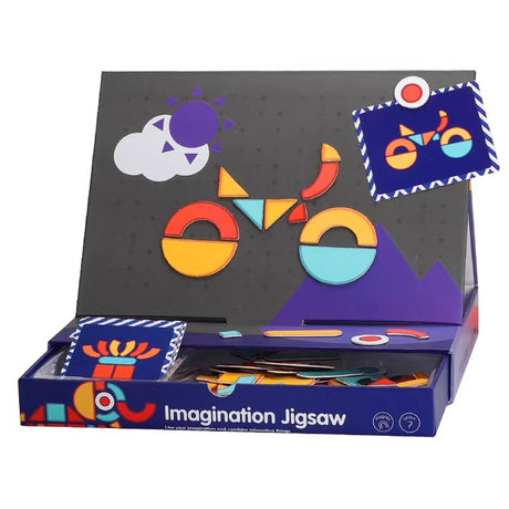 Carte Magnetica Educativa, 2 In 1, Puzzle Creativ, 129 Piese