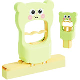 Mini Mop, Flippy, de Mana, Pliabil, Model Ursulet, din Plastic, 9 x 15 x 15 cm, Verde