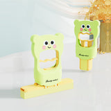 Mini Mop, Flippy, de Mana, Pliabil, Model Ursulet, din Plastic, 9 x 15 x 15 cm, Verde