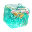 Cub Fidget 3D, Flippy, Model Cub de Gheata Scoici, Jucarie Antistres pentru Copii/Adulti, Comprimabil cu Revenire Lenta, 5.5x5.5x5.5 cm, Turcoaz - vivimall.ro
