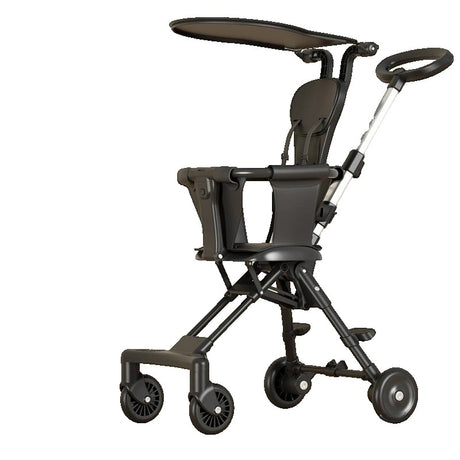 Carucior Pliabil, 1-3 Ani, Reversibil, 4 Roti, Parasolar, Din Aliaj De Aluminiu + Plastic + Textil - vivimall.ro