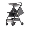Carut Pliabil, Vivimall, Usor, Compatibil cu Avionul, de Plimbat/Dormit, Parasolar, Cutie Depozitare, Tabla de Masa, 93 x 70 x 40 cm, Negru - vivimall.ro