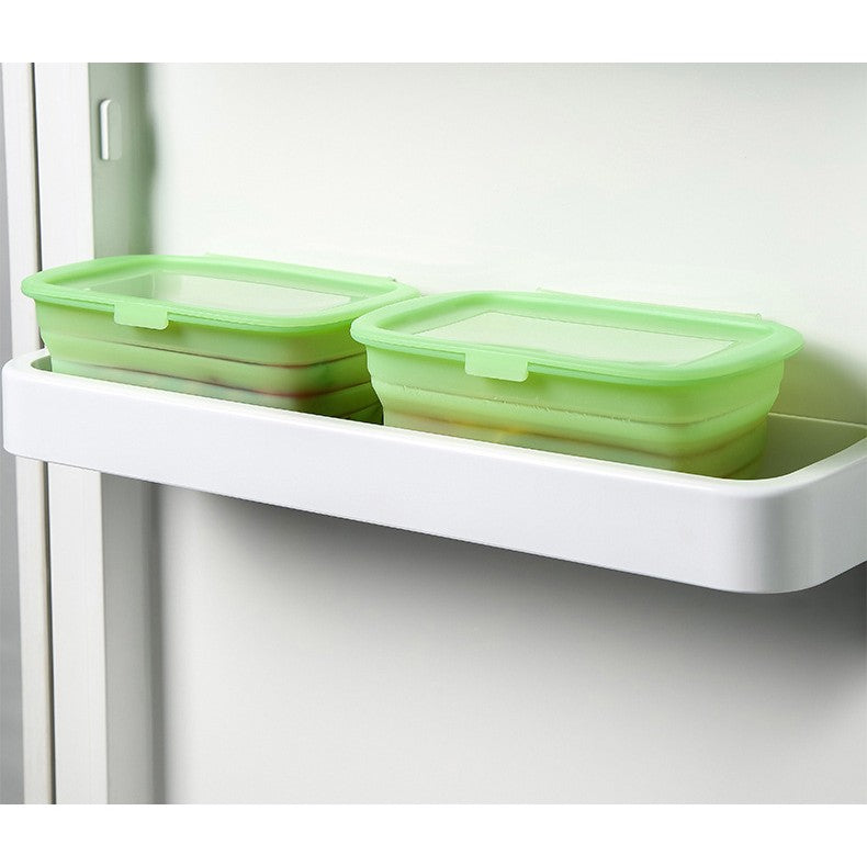 Caserola Din Silicon, Pliabila, 1L, 18.8 X 8 X 11.5 Cm, Rezistenta Temperaturi Extreme, Verde - vivimall.ro