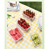 Caserola portabila pentru mancare fresh Vivimall, 1500 ml, 2 furculite,10 x 13.5 x 20 cm, 2 capace detasabile pentru congelator, etans, spatiu pentru tacamuri, maner, material plastic, rezistent la temperaturi ridicate, transparent - vivimall.ro