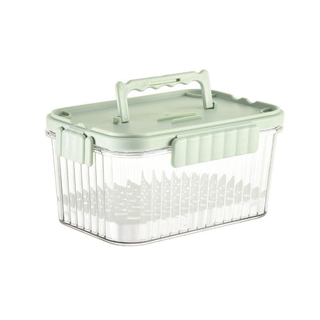 Caserola Portabila Pentru Mancare Fresh 1500 Ml, 2 Furculite,10 X 13.5 X 20 Cm, 2 Capace Detasabile Pentru Congelator, Etans, Spatiu Pentru Tacamuri, Maner, Material Plastic, Rezistent La Temperaturi Ridicate, Transparent - vivimall.ro