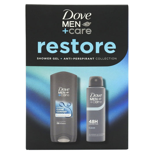 Ajándék Doboz, Dove, Tusfürdő 250 ml, Deo 150 ml Men Restore