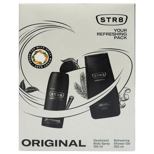 Ajándék szett, Str8, tusfürdő 250 ml, dezodor 150 ml Original