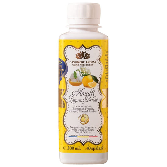 Parfum pentru Rufe, Cashmere Aroma, Amalfi Lemon Sorbet, 200 ml, Pana la 40 Spalari - vivimall.ro