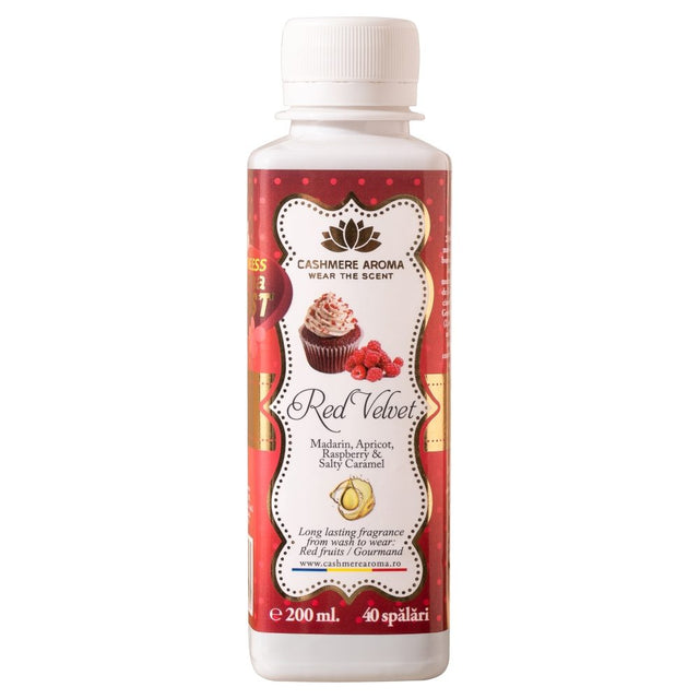 Parfum pentru Rufe, Cashmere Aroma, Red Velvet, 200 ml, Pana la 40 Spalari - vivimall.ro