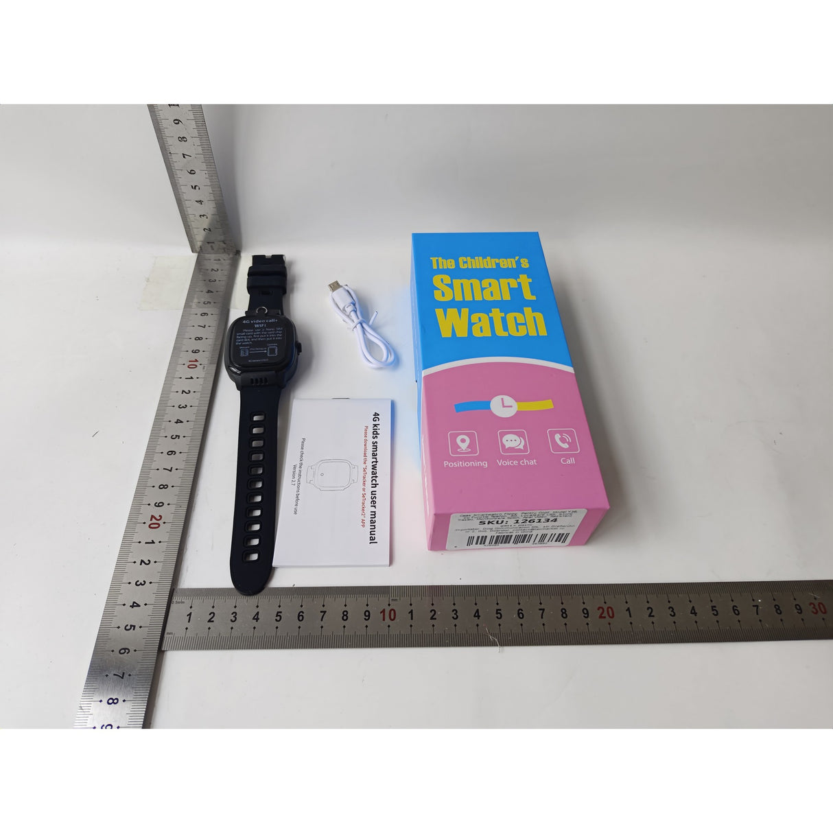 Ceas Smartwatch Flippy, Pentru Copii, Model Y36, cu Functie Telefon, 4G, Localizare LBS, Istoric Traseu, Monitorizare Spion, Apel Video, Rezistent la Apa, Negru - vivimall.ro