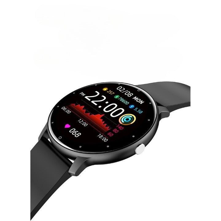 Ceas smartwatch si bratara fitness Flippy ZL02D, oxigen, ritm cardiac, pedometru, notificari, IP67, Compatibil cu Android/iOS, vibratii, multi sport, Negru - vivimall.ro