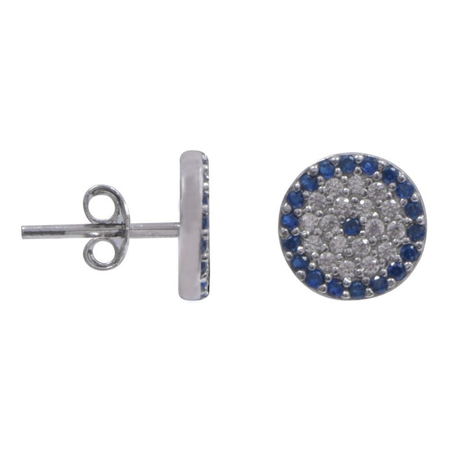 Cercei Argint 925 Banuti cu Pietre Albastre - vivimall.ro