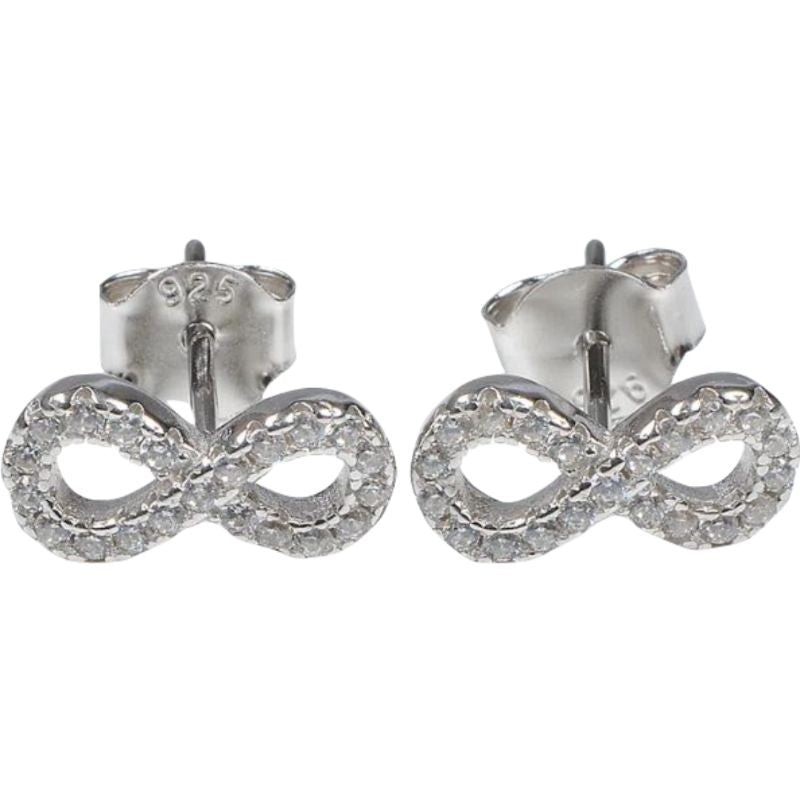 925 ezüst fülbevaló Infinity Small kövekkel