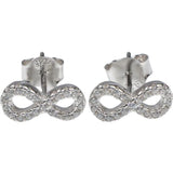 925 ezüst fülbevaló Infinity Small kövekkel