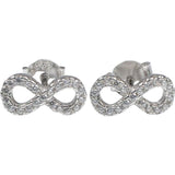 Cercei Argint 925 Infinit Mic cu Pietre - vivimall.ro