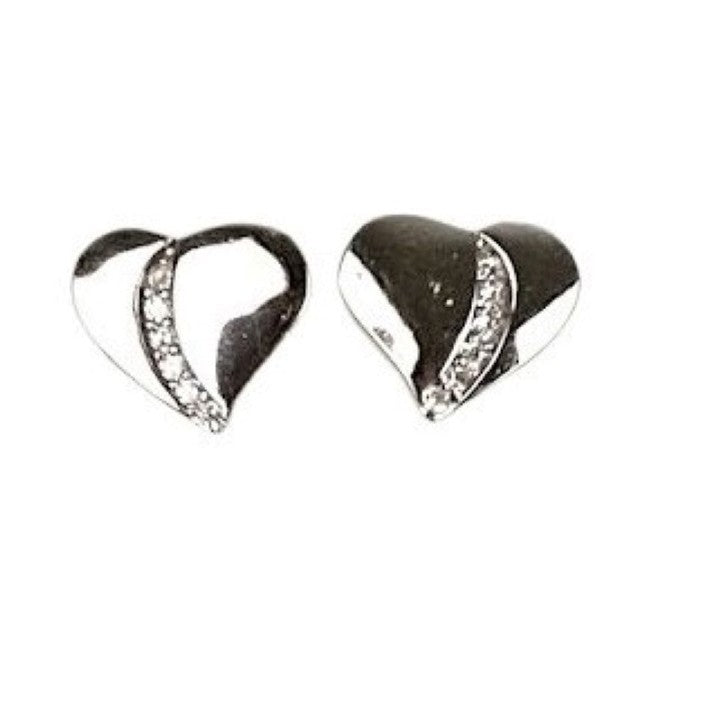 Cercei Argint 925 Inima cu Zirconii - vivimall.ro