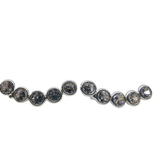 Cercei Argint 925 Model pe Lob Mediu - vivimall.ro