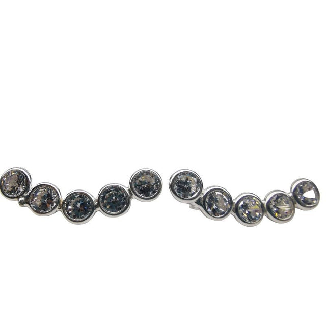 Cercei Argint 925 Model pe Lob Mediu - vivimall.ro