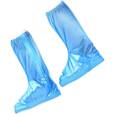 Protectie Incaltaminte pentru Ploaie si Noroi, Flippy, Impermeabila, Talpa Antiderapanta, cu Fermoar si Capsa, Inaltime 40 cm, Marime S 34-35, Albastru - vivimall.ro