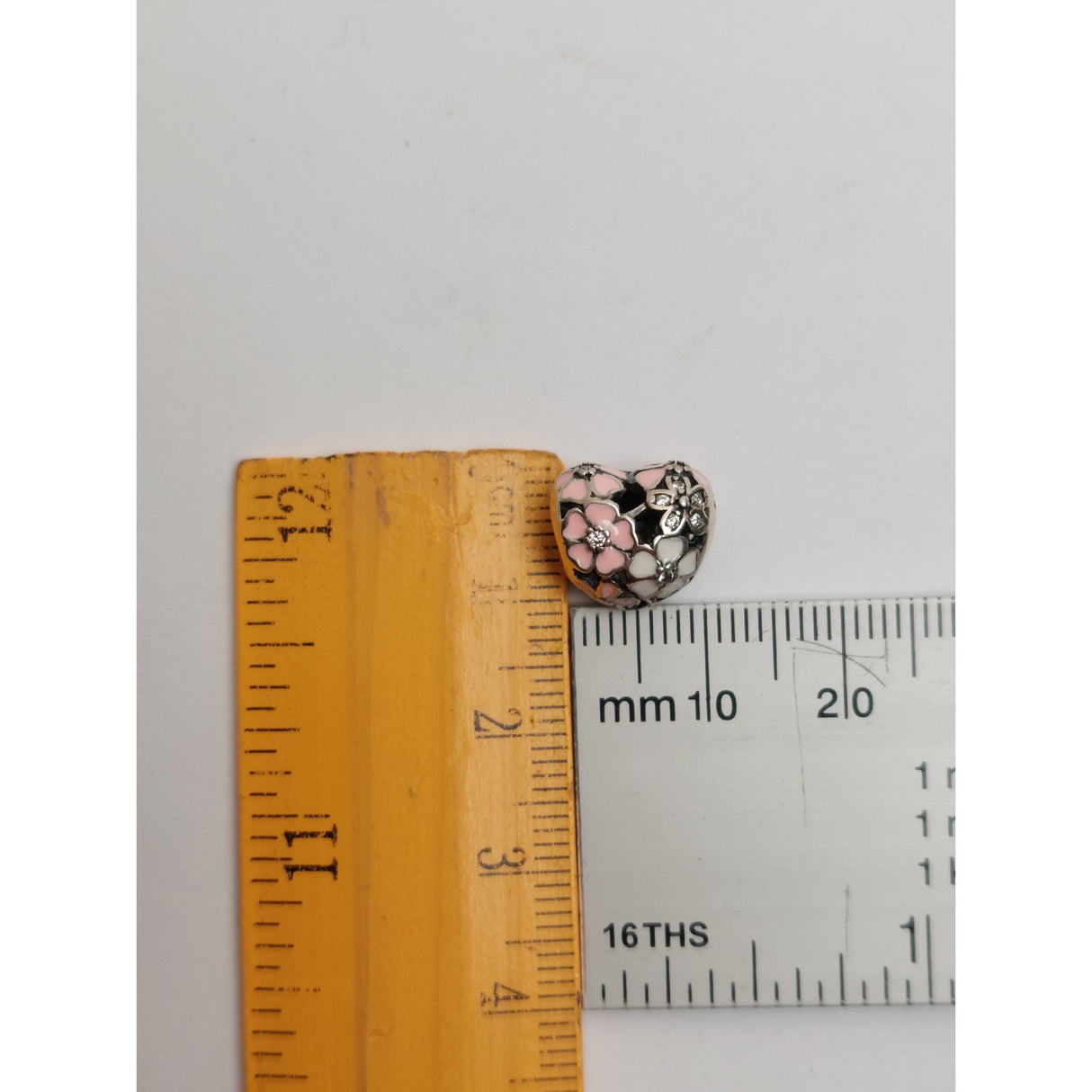 925 Sterling Ezüst Szív Medál Virágokkal, Jolie Ezüst, 2.7G
