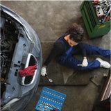 Chei tubulare Set 46 de Piese, Vivimall, Trusa Scule de Reparatii Auto, Prelungitoare Rigid si Flexibil, Articulatie Cardanica, Antrenor de Forta Glisant, Adaptoare, Maner pentru Surubelnita, 23 x 12 x 4 cm, 1.9 kg, Cutie Albastra - vivimall.ro