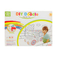 Jucărie educativă Flippy Mașinuță 3D din carton alb, model de asamblat și colorat, 28x20 cm, vedere frontală