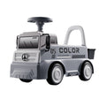 Mașinuță pentru copii, Vivimall, 3 ani, Model Camion, Sport, Claxon, Cutie Depozitare, 62x26x40 cm, Gri - vivimall.ro