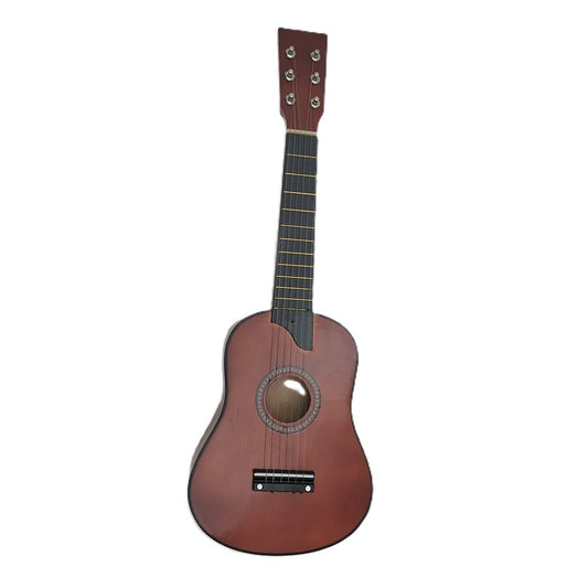 Chitara pentru Copii, Vivimall, din Lemn si Plastic, pentru Incepatori, 63.5 x 22 x 5.8 cm, Maro - vivimall.ro
