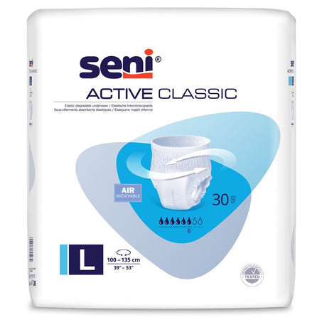 Chilot elastic absorbant Seni Active Classic, Large, 30 bucăți – Confort maxim pentru incontinente