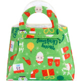 Geanta pentru Copii, Vivimall, Pliabila, pentru Cadouri de Craciun, din Panza Netesuta, 13 x 12 x 6 cm, Verde - vivimall.ro