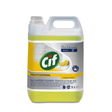Detergent CIF Professional APC Lemon Fresh 5 L, etichetă cu specificații tehnice
