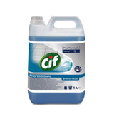 Detergent universal CIF Professional 5L Brilliance Ocean, etichetă cu specificații tehnice
