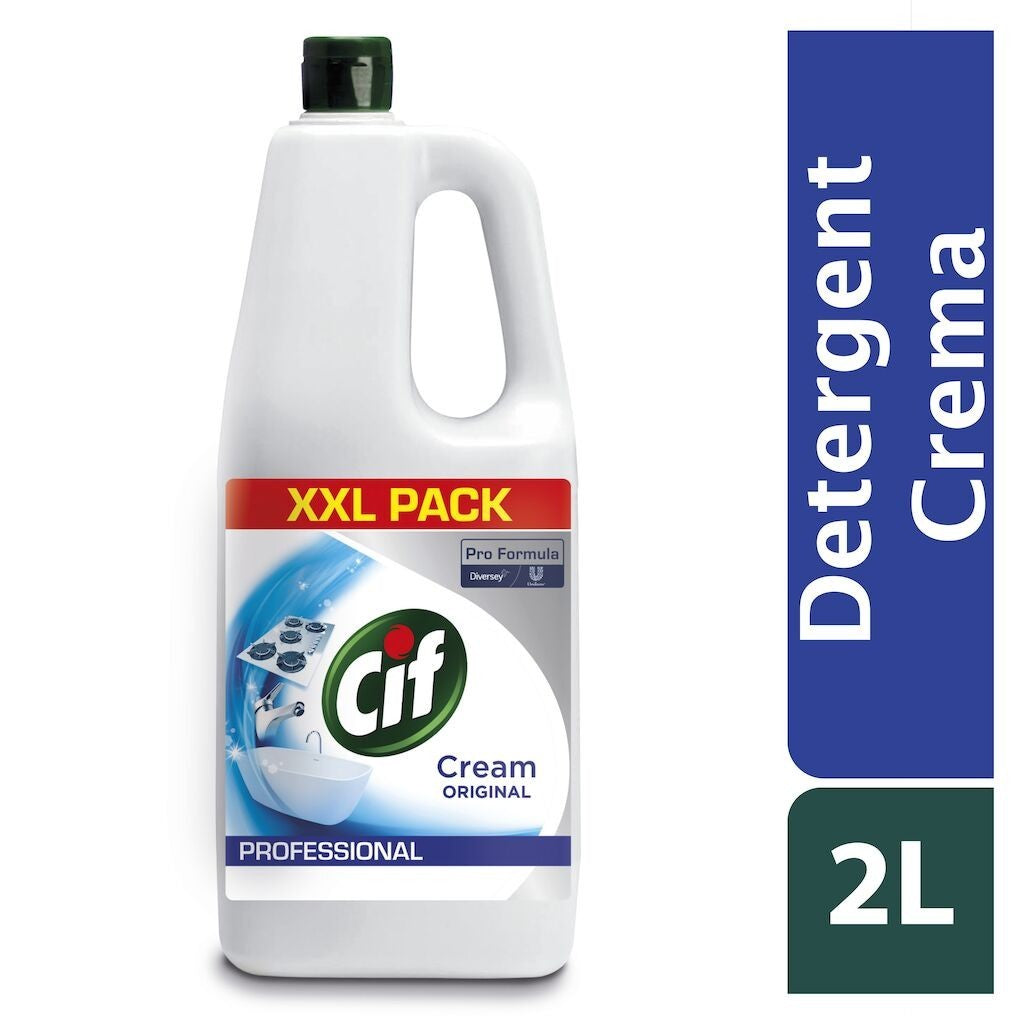 CIF Professional Cream – Crema de Curatare Non-Abraziva, 2 L - vivimall.ro