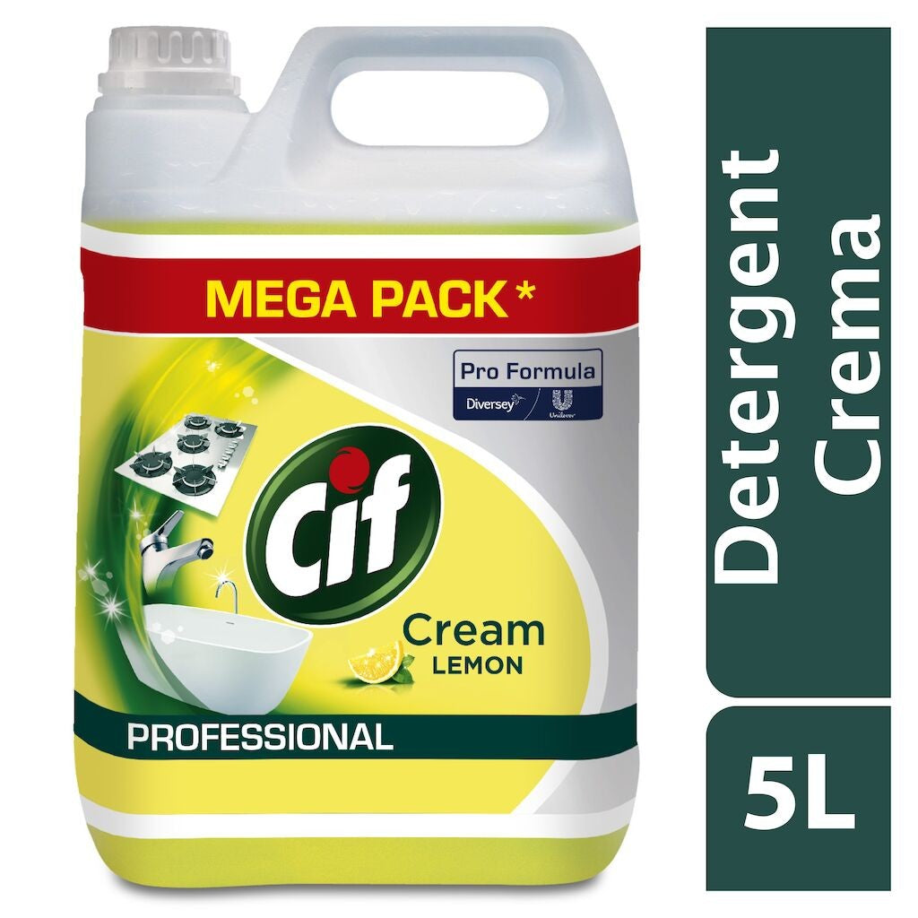 Pachet CIF Professional Lemon 2×5 L pe raft depozit, vedere laterală