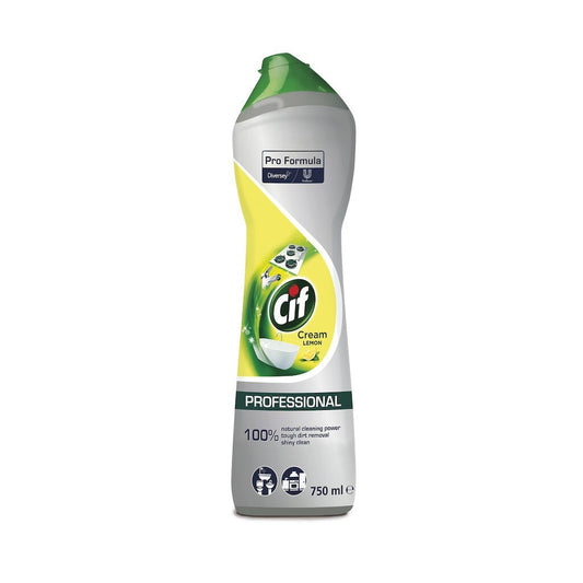 CIF Professional Cream Lemon – Crema de Curatare Non-Abraziva cu Lamaie 0.75 L - vivimall.ro