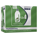 Sticlă detergent CIF Professional Floor APC Aloe Vera 1L cu capac dozator, detaliu etichetă