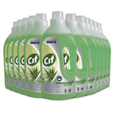 Pachet detergent pardoseli CIF Professional Aloe Vera 12x1L, vedere frontală cu toate sticlele